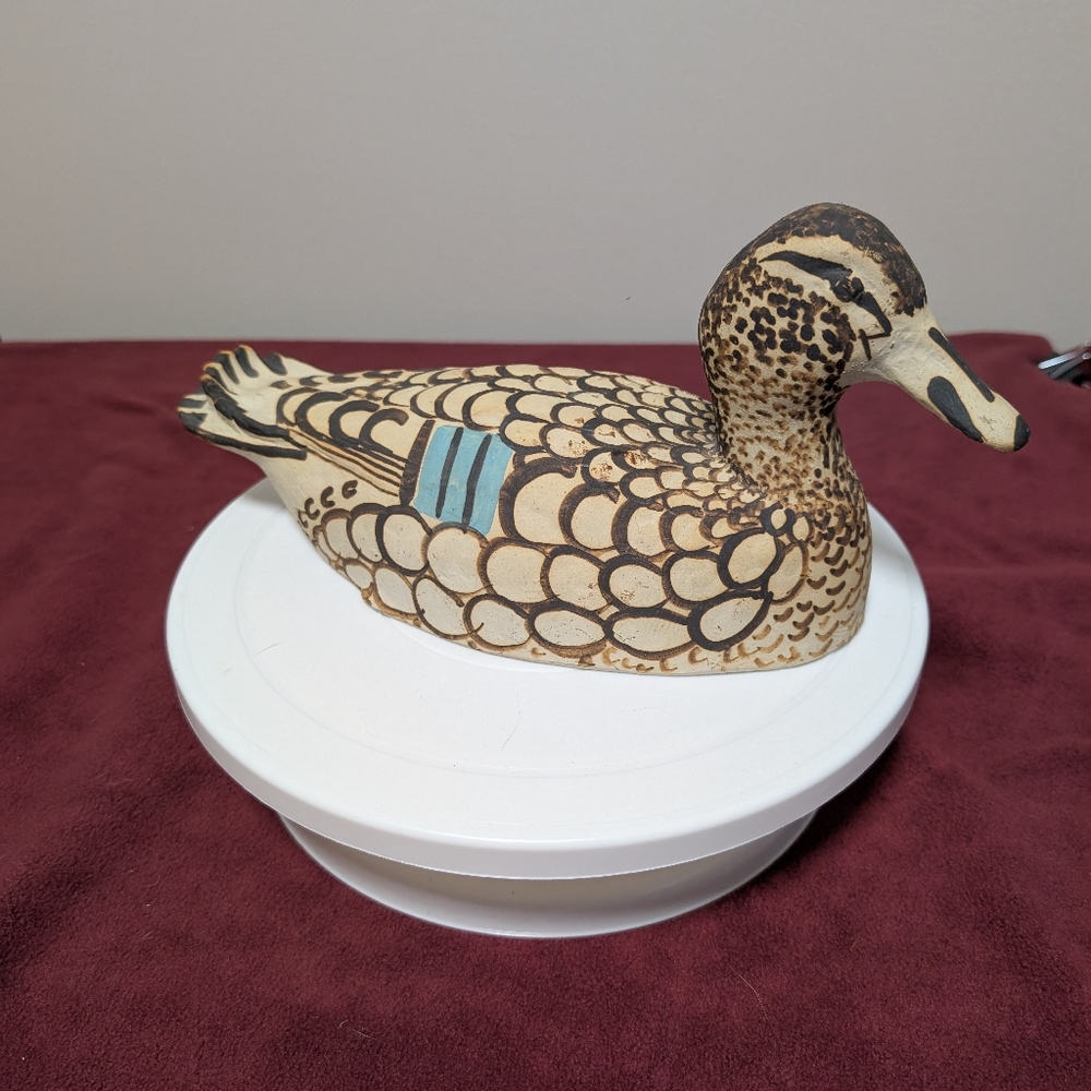 VINTAGE KILKENNY IRELAND POTTERY CERAMIC DUCK OISIN KELLY